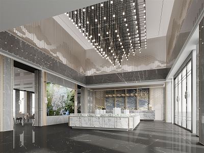 New Chinese Sales Office 3d model