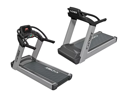 JETRUN Sports Equipment Treadmills With Digital Control Panels And Stable Grey Black Frames 3d model