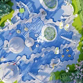 Vibrant Children's Playground With Water Elements Play Structures And Kids Playing Outdoors