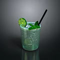 Realistic Cup Container 3d model