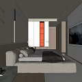 Modern Kids Room Interior With Toy Guns Display Wall Bed White Cabinets And Toy Car