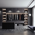 Modern Cloakroom 3d model