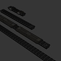 Firearm rail component suit 3d model