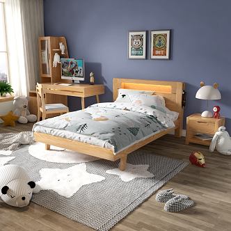 Modern Children's Bed 3d model