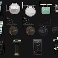 Different Types Of Business Signs Including Hanging Standing Chalkboard And Wooden Designs