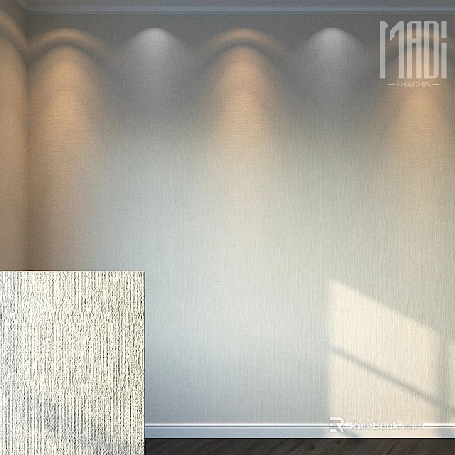 Textured Architectural Component With Soft Lighting In Modern Interior Design 3d model