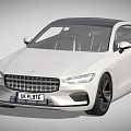 White Luxury Coupe With Unique Grille Design And Dark Roof UK Plate