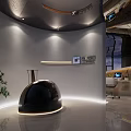 Modern Public Office Space Interior With Desks Ergonomic Chairs Computers And Green Plants