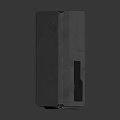 Gray Hard Shell Box With Textured Surface Blue Display And Angular Design