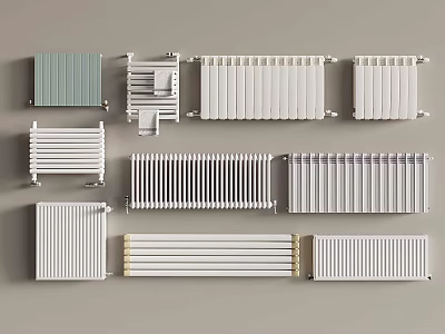 Radiator heating pipe heater heat sink 3d model