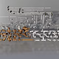 Industrial Equipment Components Including Metal Pipes Fittings And Mechanical Parts