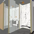 Modern Hotel Guest Room With Comfortable Bed Flat Screen TV And Stylish Seating