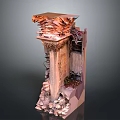 Intricate Stacked Carved Sculpture With Layered Architectural Elements And Stone Base