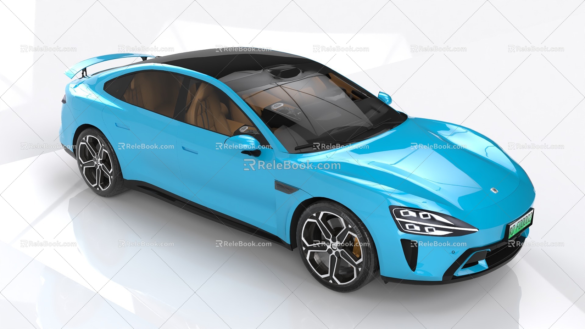 Automobile new energy car Xiaomi car electric car sedan 3d model