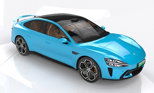 Automobile new energy car Xiaomi car electric car sedan 3d model