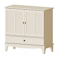 Dark Green Entryway Console Cabinet With Storage Drawers And Open Shelves