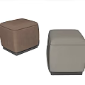Modern Sofa Stool Low Stool Pier 3d model