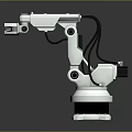 Modern Mechanical Arm Robot Arm Robot Head 3d model