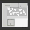 White Lab Interior With Workstations Computers And Modern Design Elements