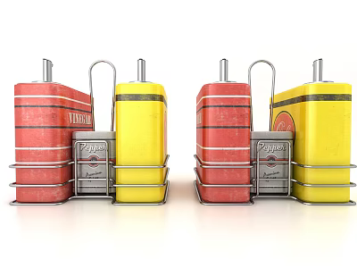 Modern decorations 3d model