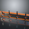 Wooden Wall Mounted Coat Rack With Metal Hooks For Home Living Organization