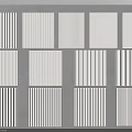 Various Textured Wall Panels with Different Designs for Modern Interior 3d model