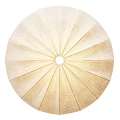 Round Gold Beige Fabric Ceiling Light With Radial Pattern And Minimalist Design 3d model