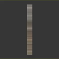 Vintage Wooden Cabinet With Carved Details Metal Studs And Double Doors