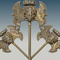 Axe Western Tomahawk Weapon 3d model