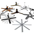 Various Air Conditioner Fans With Modern Designs And Different Colors For Home Use