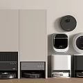Smart Machines Including Robotic Vacuum Cleaners Smart Storage Cabinets And Intelligent Appliances At Home
