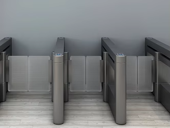 Modern gate 3d model