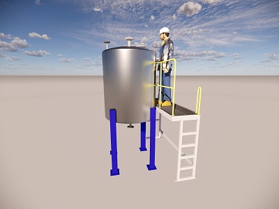 Reactor type storage tank model