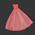 Modern Wedding Evening Dress Dress Prom Dress 3d model