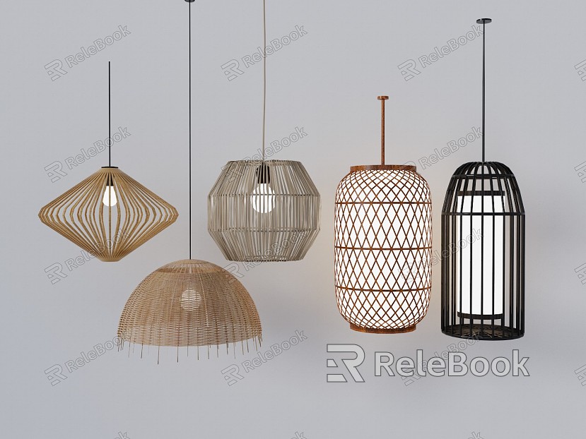 New Chinese Chandelier Rattan Chandelier model