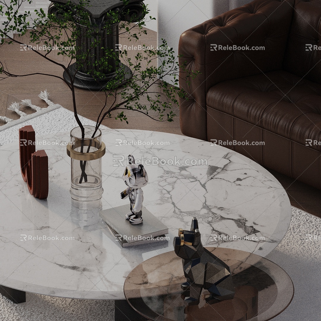 Modern coffee table 3d model