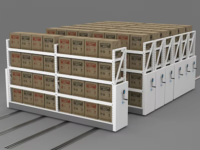 modern shelf 3d model