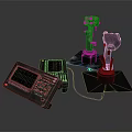 Modern Flying Joystick Game Joystick Game Joystick 3d model