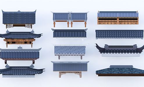 Chinese eaves 3d model