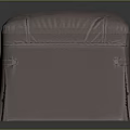 Beige Tufted Upholstered Sofa Bench With Stitched Design For Living Room