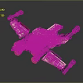 Modern fighter sci-fighter sci-fighter space fighter 3d model