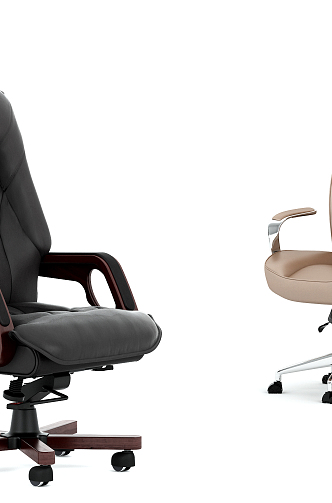 Modern Office Chair Manager Room Leather Office Chair 3d model