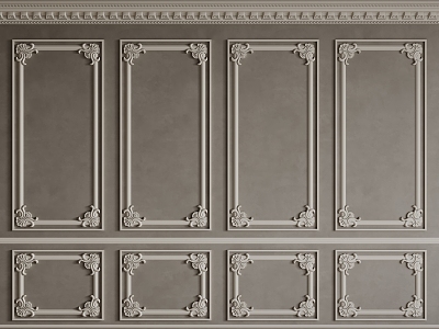 European-style lines, carved lines, decorative lines, plaster lines 3d model