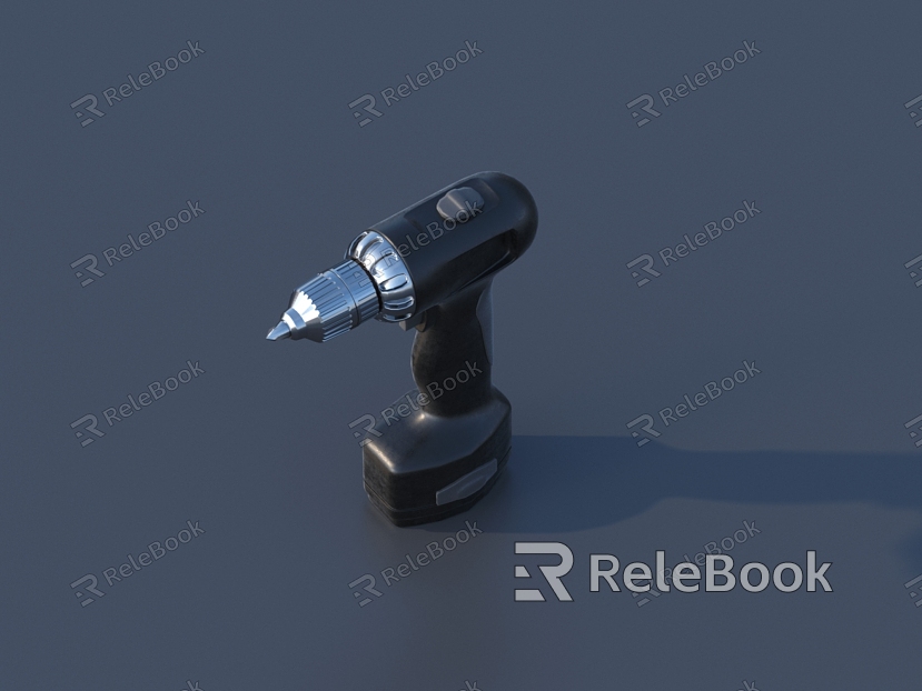 Electric drill hardware tools processing tools 3D model model