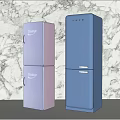 Modern refrigerator 3d model