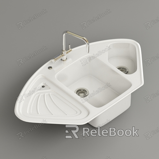 Vegetable washing basin model