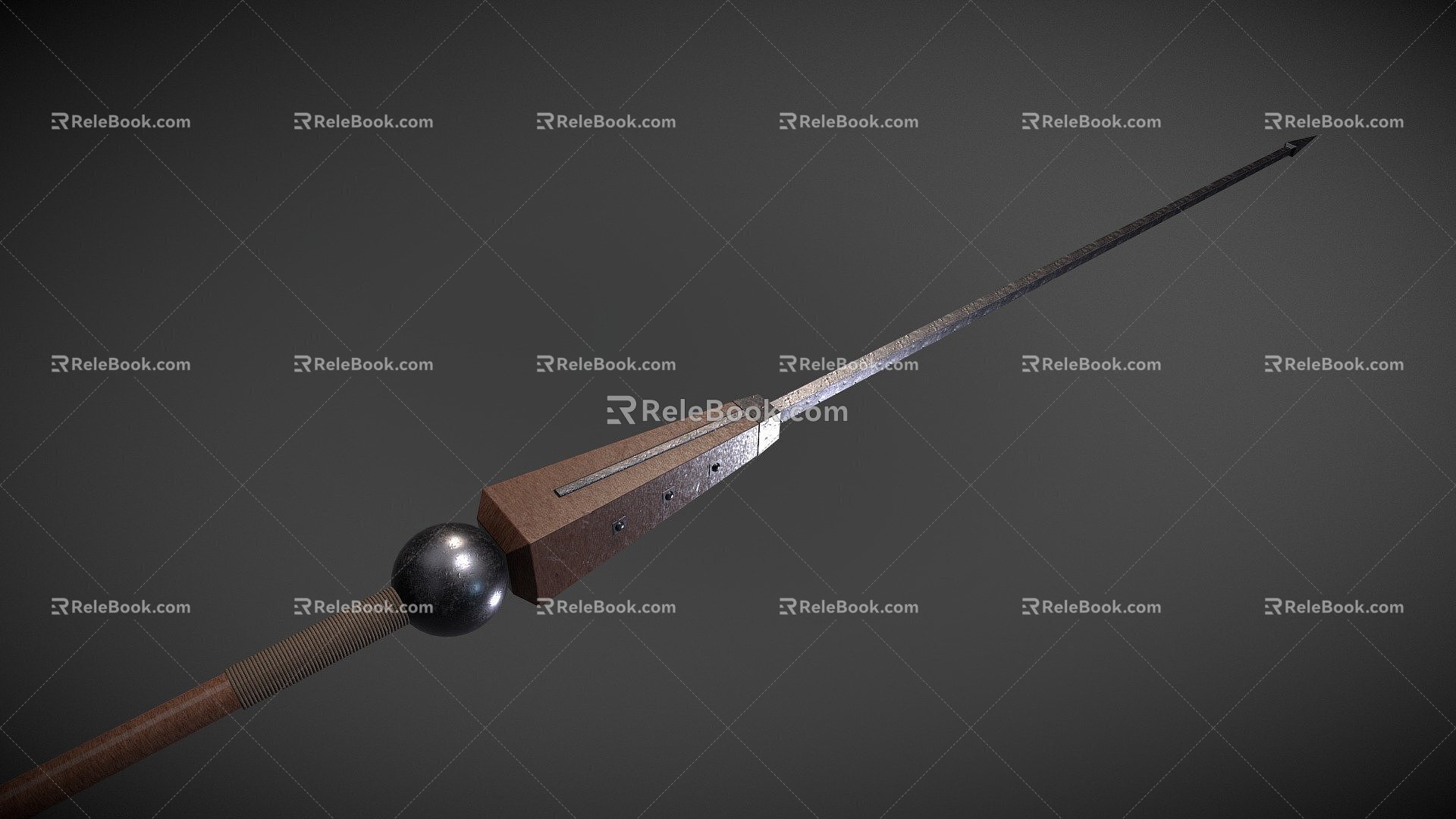 heavy roman javelin 3d model