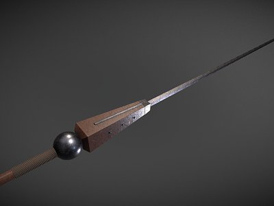 heavy roman javelin 3d model