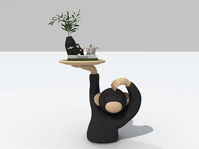 Modern side a few monkeys side a few 3d model Modern side a few monkeys side a few 3d model