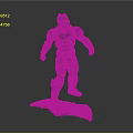 Detailed Batman 3D Model Action Figure With Armor And Standing Home Decor Piece